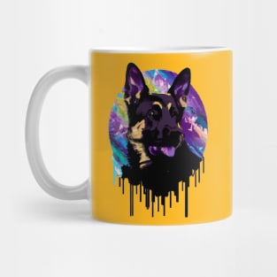 German Shepherd Illustration Design Mug